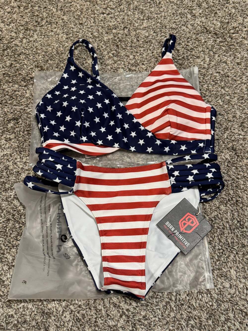 Born Primitive American Flag Tidal Bikini